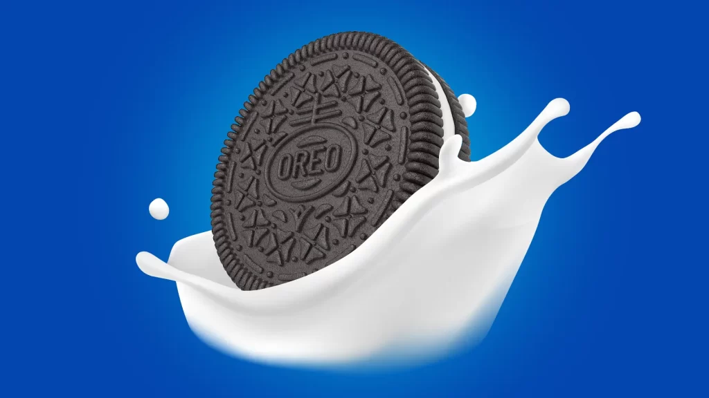 High-quality render of an Oreo cookie. Created for a social media post.